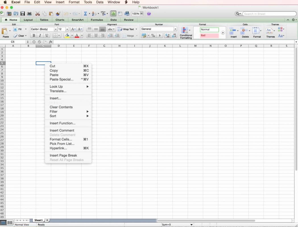 simple spreadsheet program for mac