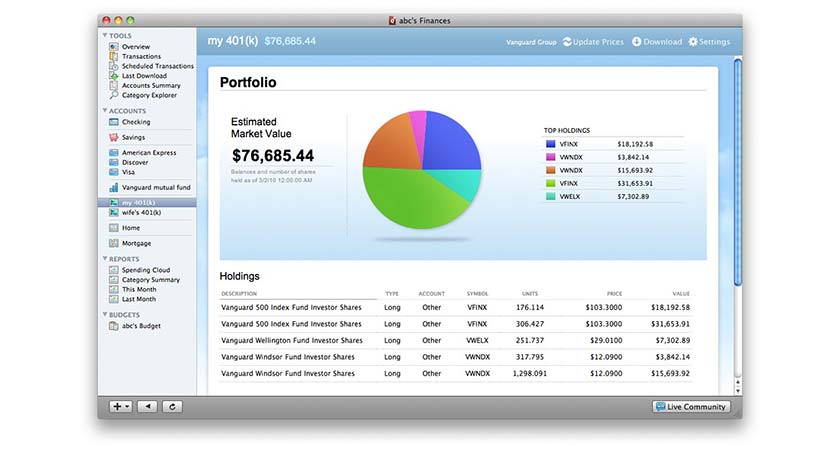 see finance software for mac